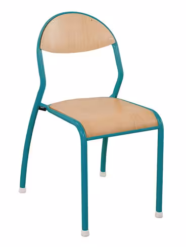 Chaise Rond'O antibruit - bleu-vert récif - taille 4 - lot de 4