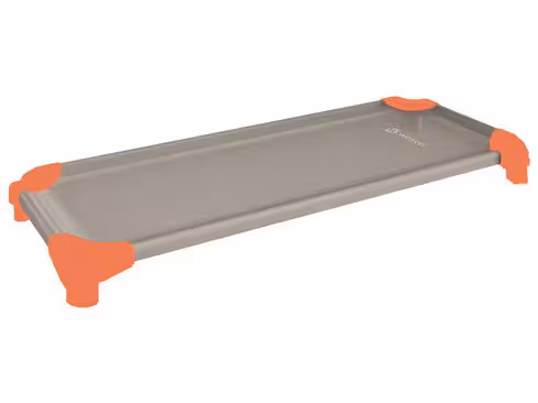 Couchette 130 x 54 cm - 56429/011 - en plastique - empilable - piètement rouge