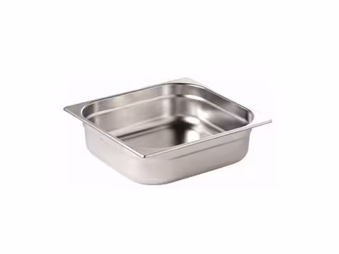Bac gastronorme inox plein GN 1/2 - profondeur 65 mm