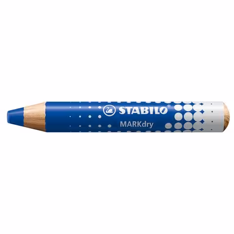 Crayon marqueur Stabilo Markdry 3 en 1 - bleu