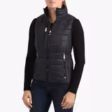Doudoune femme sans manches col montant Lowi - Codupal - nylon recyclé - bleu nuit - taille au choix