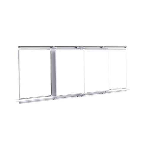 Structure générique - 2 tableaux fixes, 2 tableaux coulissants pour écran interactif de 55'' à 86''