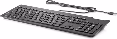 Clavier AZERTY filaire - HP Z9H48AA - avec lecteur de carte à puce intégré - noir