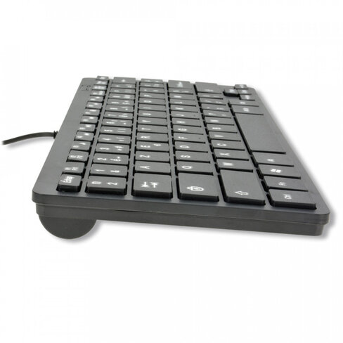 Clavier AZERTY filaire - MCL ACK-600U/N - compact avec pavé numérique virtuel - USB - noir