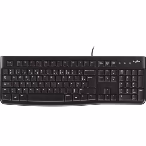 Clavier AZERTY filaire - LOGITECH K120 - en matière recyclée
