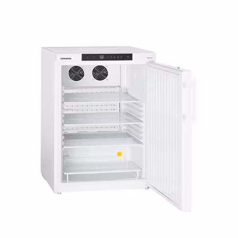 Armoire labo positive qualifiable + 5 °C (±2 °C) - 142 l - encastr. sous paillasse ou superpo. - porte pleine 3 grilles