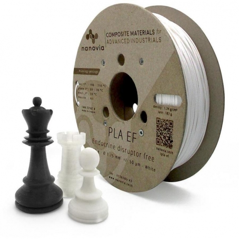 Filament 3 D PLA Nanovia - 1,75 mm - blanc - 1 kg - l'unité