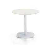 Table ronde Tamaris - Ø 80 cm - piétement socle carré - stratifié