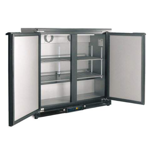 Arrière-bar réfrigéré positif Codigel NRH-250-L - hauteur 850 mm - 2 portes pleines battantes