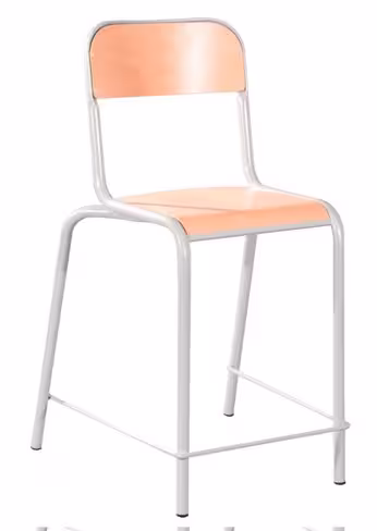 Chaise rehaussée Alta - h. 60 cm - piétement gris alu - lot de 4