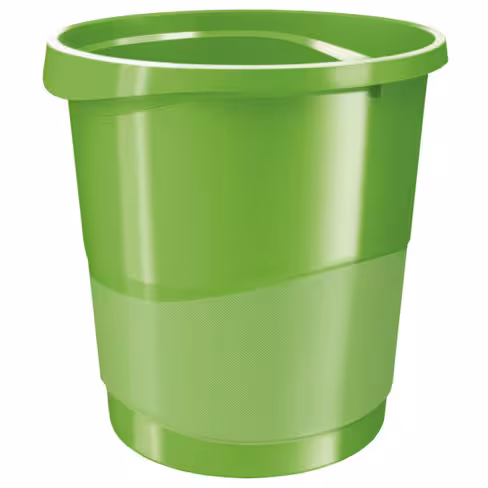 Corbeille à papier Esselte Europost Vivida - 14 l - 25,8 x 32,2 x 28,5 cm - vert