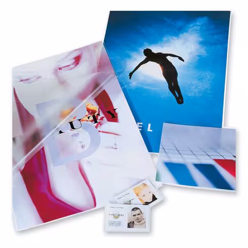 Pochette pour plastification à chaud Lyreco - A4 - brillant - 150 µ - lot de 100