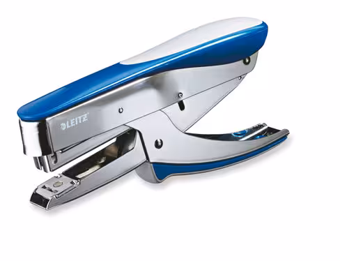 Pince agrafeuse Leitz 5548 - bleu metallique - capacité 30 feuilles