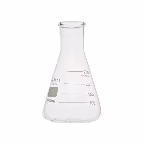 Fiole Erlenmeyer col étroit 500 ml LBG 3.3 x 8