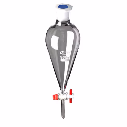 Ampoule à décanter avec clé en PTFE 100 ml GLASSCO