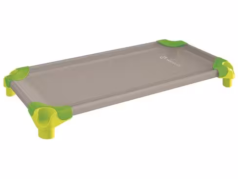 Couchette 130 x 54 cm - 56429/008 - en plastique - empilable - piètement vert