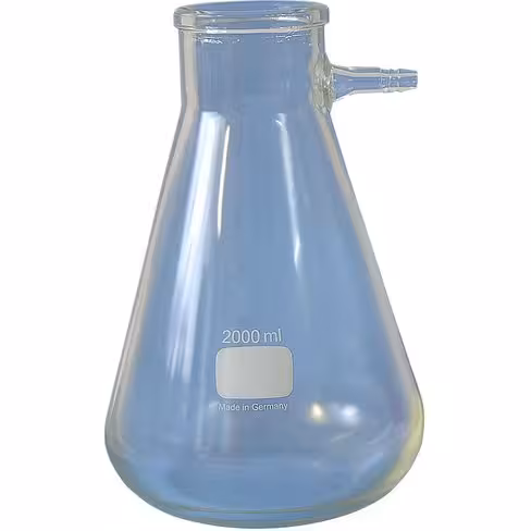 Fiole à vide verre borosilicaté 500 ml gainée