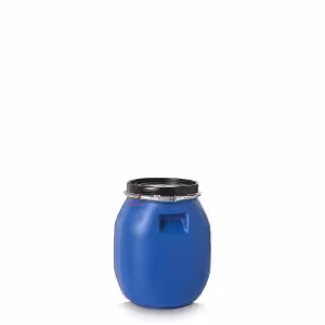 Fût 120 l col large PEHD bleu