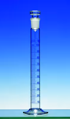 Eprouvette mélange classe A 250 ml cc Duran bouchon verre x 2