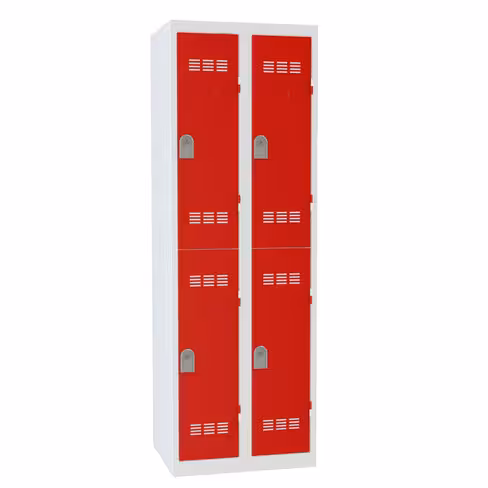 Vestiaire non visitable 2 colonnes 2 casiers - l. 30 cm impératif : serrure en option