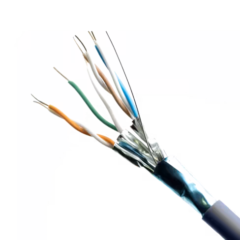 Câble cuivre monobrin - Lienk - F/FTP - cat 6a - LSZH - Dca - 500 m - en touret - 4 paires