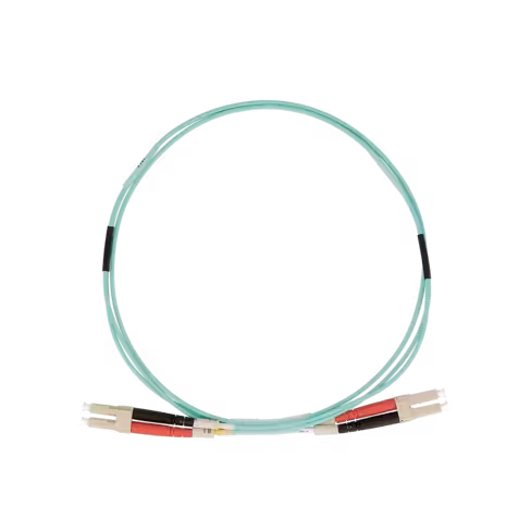 Jarretière optique multimode duplex OM3 50/125 - Lienk - LC UPC/LC UPC - LSZH - aqua - 3 m