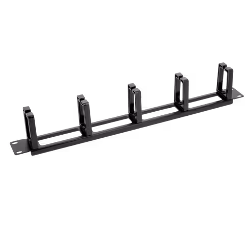 Panneau 1U guide cordon - fond ajouré - Lienk