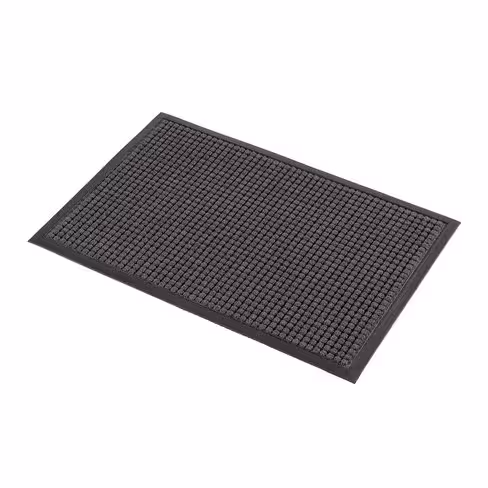Tapis anti-salissure trafic intense absorbant gris - 60 x 90 cm