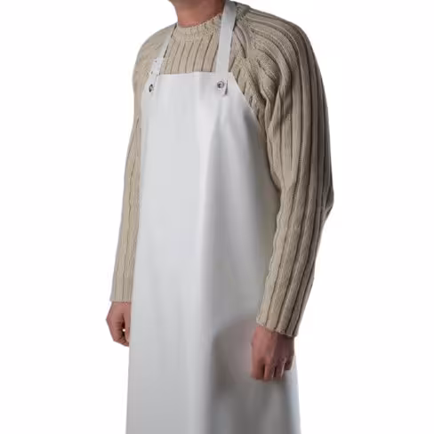 Tablier de cuisine PVC - Europrotex - 80 x 110 cm - 200 µ - blanc