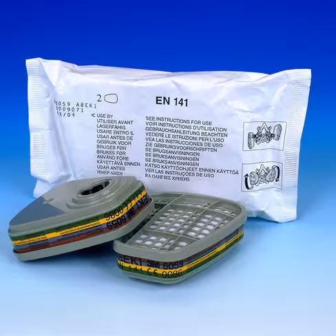 Filtre antigaz et vapeurs - ABEK1 6059 - 3M - lot de 2 - pour masque 3M série 6000 6500 et 7000