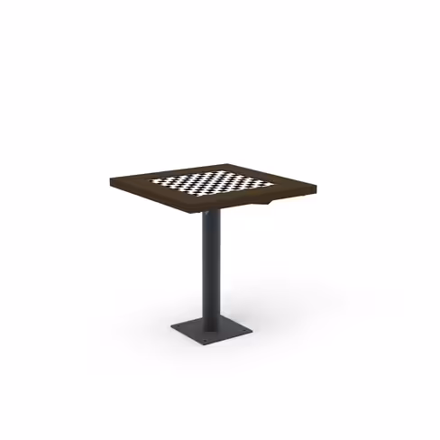 Table de jeu Major - lattes plastique recyclé - piétement acier - coloris standard