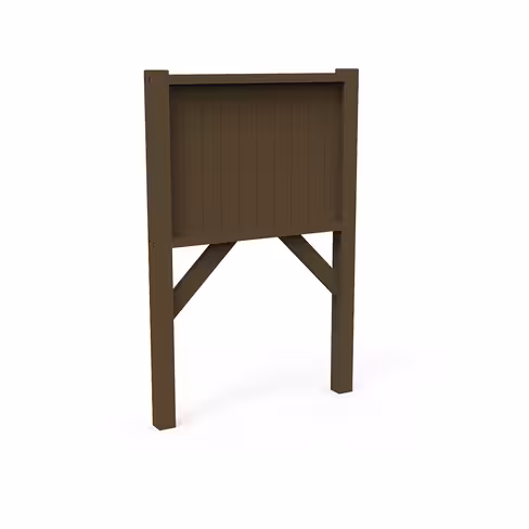 Panneau d information - lattes plastique recyclé - h. 240 cm - affichage 135 x 100 cm - coloris standard