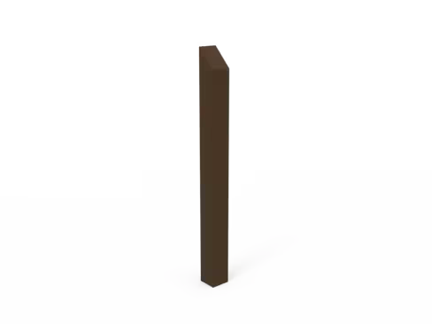 Borne de voirie - signalisation - latte plastique recyclé - h. 90 cm - visuel à personnaliser option - coloris standard