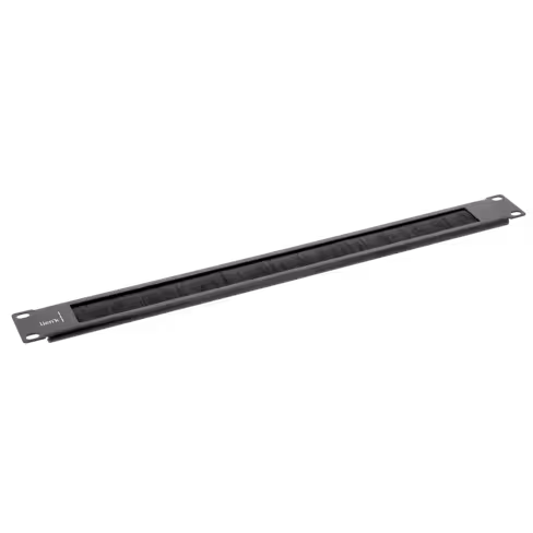 Passe cordon 1U noir (balai) sans support arrière - Lienk - pour coffret 19''