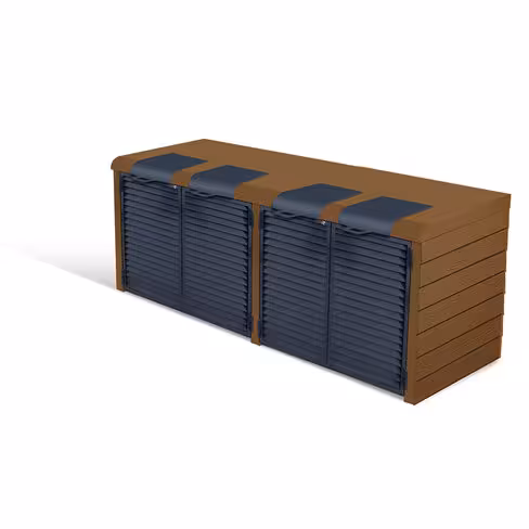 Abri à conteneurs - bacs 4 x 2 roues ou 2 x 4 roues