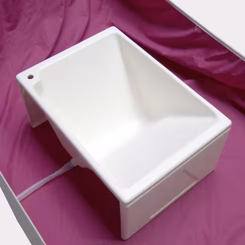 Pédiluve pour soins de pieds et toilette des chevilles et talons