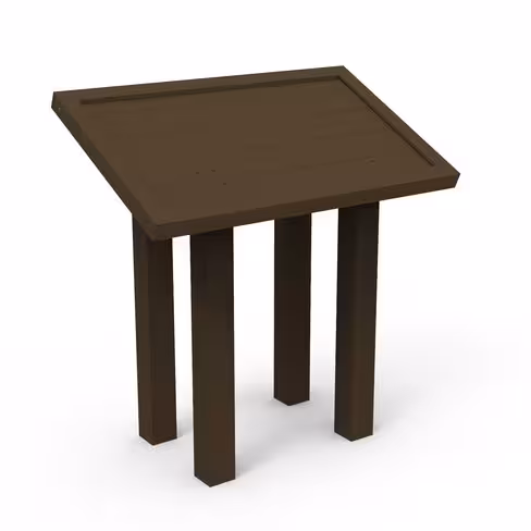 Table d'orientation - lattes plastique recyclé - surface d'affichage 107 x 63 cm - coloris standard