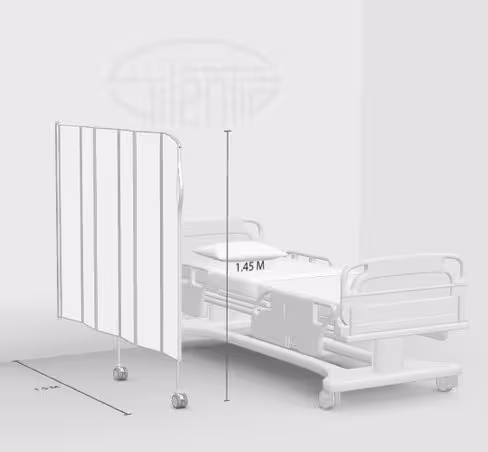 Paravent 6 sections l. 150 x h. 145 cm mobile blanc