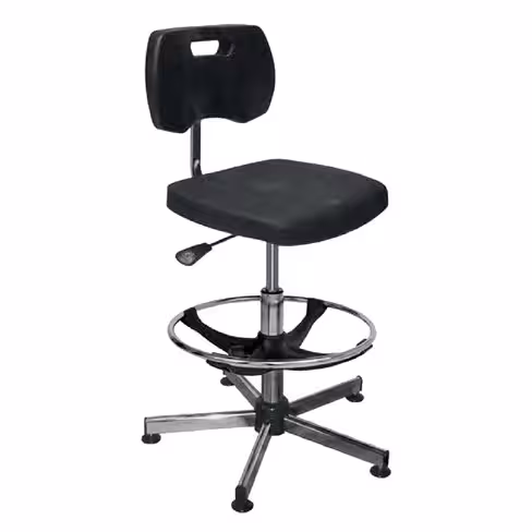 Tabouret de laboratoire avec dossier version PU