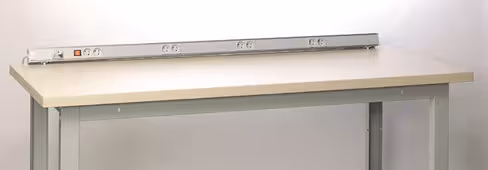 Rampe électrique alu - 5 prises l. 50 cm