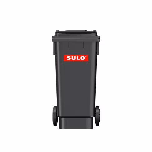 Conteneur - plastique recyclé - 80 l - 2 roues