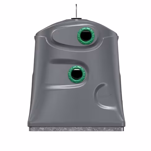 Colonne aérienne d'apport volontaire Volcano pour verre - 3 m3 - préhension simple crochet