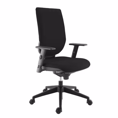 Fauteuil de bureau Tertio S - tissu noir panthère 009 - roulette pour sol dur