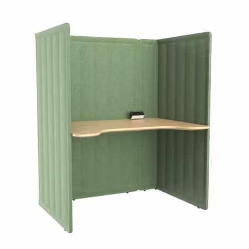 Espace de travail 1 place B Free Nook - l. 125 x h. 150 x pr. 89 cm