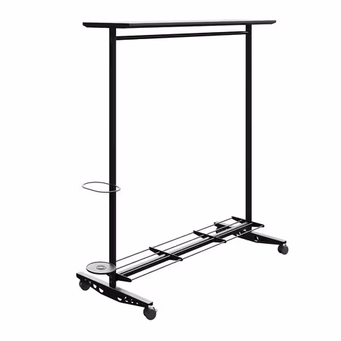 Vestiaire mobile Sherpa - l. 150 cm - avec porte-bagages et porte-parapluie