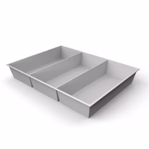 Plateau compartimenté 3 cases - 23,1 x 10 cm pour tiroir h. 6 cm