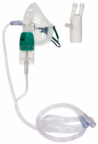 Kit complet Nébuliseur ST24 dédié à l'aérosolthérapie pneumatique sonique avec masque et embout