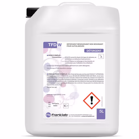 Détergent dégraissant TFD W - 4 bidons de 5 l