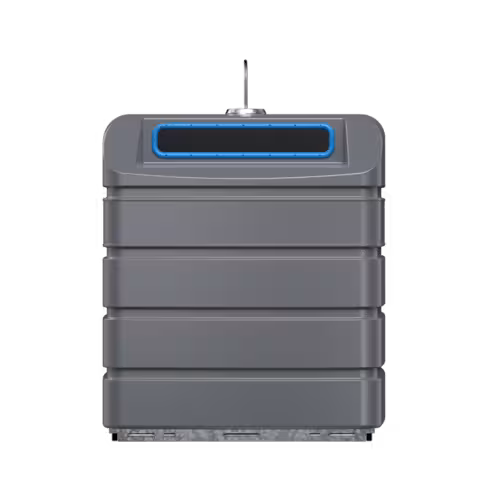 Colonne aérienne d'apport volontaire Citybulle pour papier - 3 m3 - préhension simple crochet