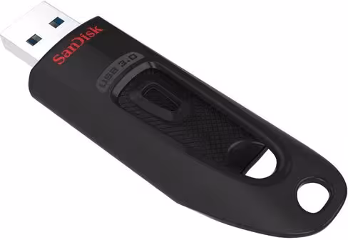 Clé USB 3.0 SanDisk Ultra SDCZ48-064G-U46 - 64 Go - vitesse de lecture séquentielle 130 MB/s munie du logiciel SanDisk